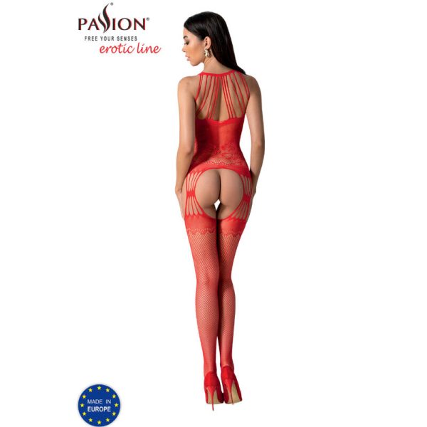 PASSION - BS095 RED BODYSTOCKING ONE SIZE 4